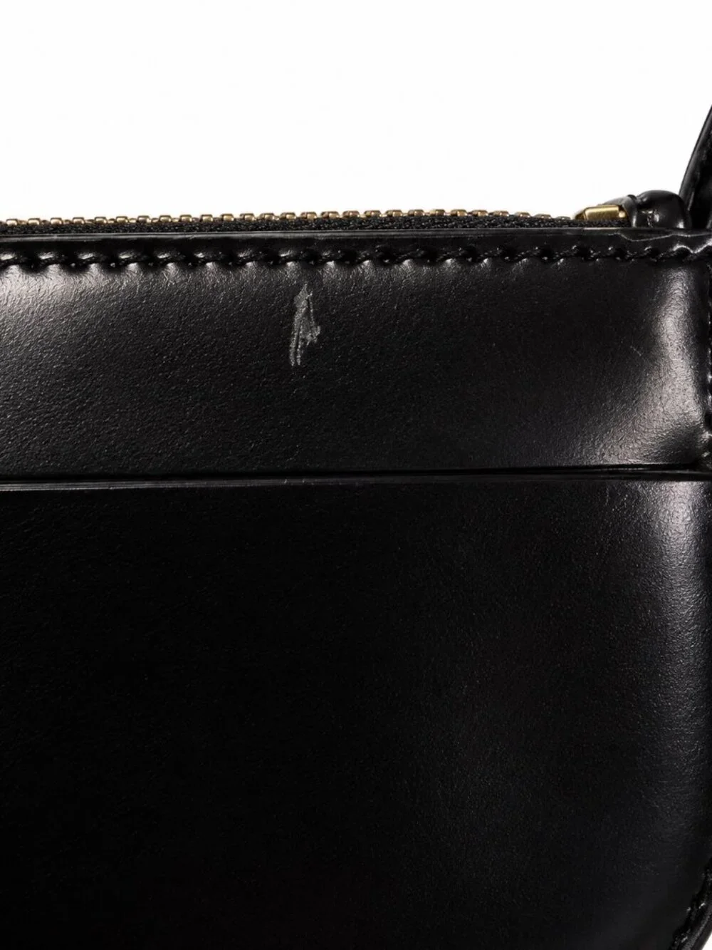 Tory Burch Black Leather Mini Crossbody Bag Purse Gold Hardware Adjustable Strap